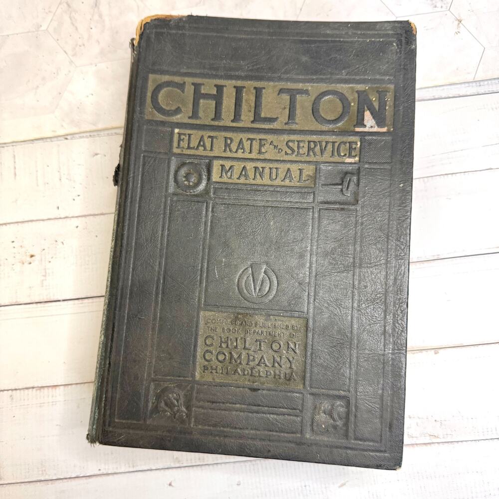 Chilton Flat Rate and Service Manual 1942 16th Edition Hardcover Book Vintage